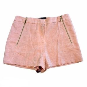 Isabel Lu Pink Metallic High Waisted Shorts